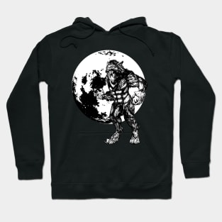 Werewolf and full moon Hoodie